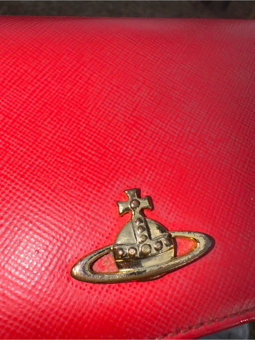 Vivienne Westwood Bright Red Textured Leather Wallet - Picture 11 of 11